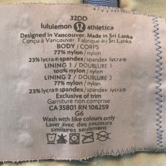 Lululemon sports bra 32DD - Picture 5 of 7